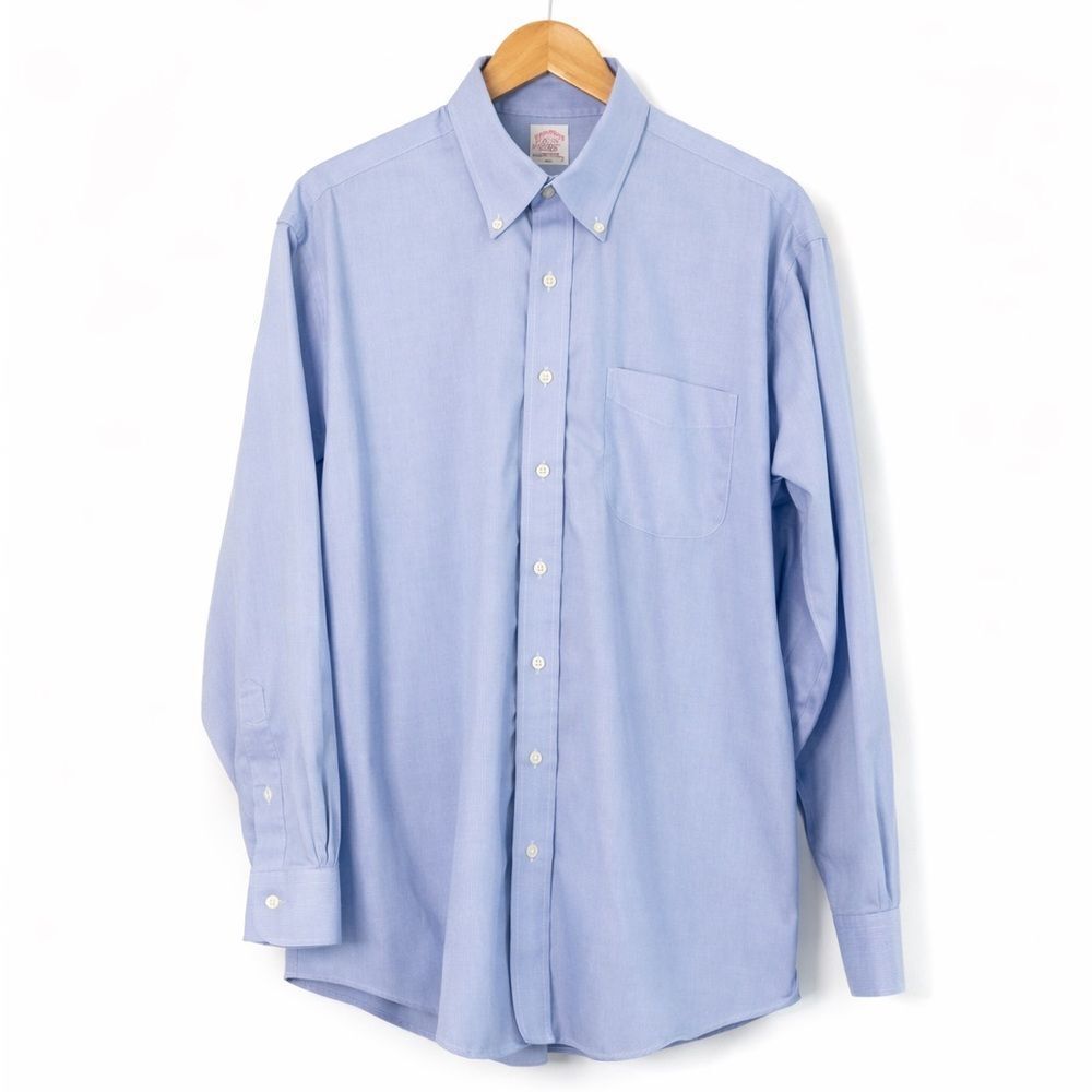 Brooks Brothers 16.5-35 Madison Light Blue Men's button down Shirt